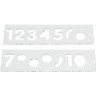 Пластиковый шаблон для фрезерования цифр TREND TEMP/NUC/57 2088010